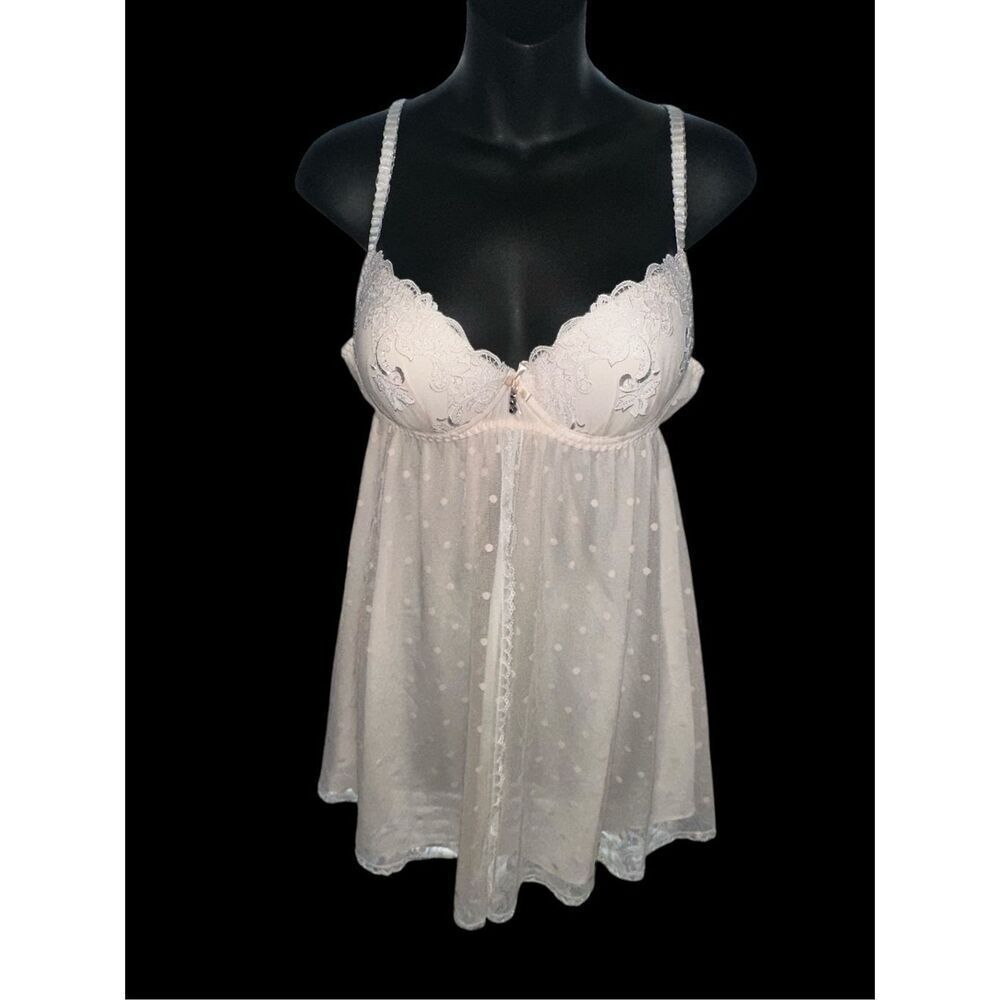 Beautiful Vintage Babydoll Lingerie Seductive Wear Women's Size‎ large baby pink